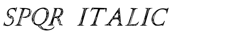 Preview SPQR Italic