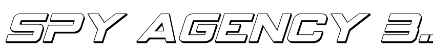 Preview Spy Agency 3D Italic