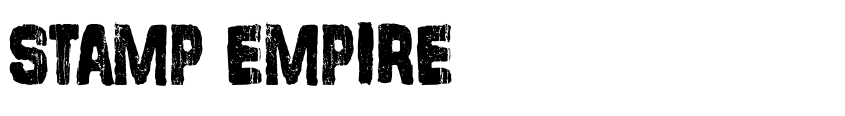 Font Stamp Empire by Woodcutter Manero