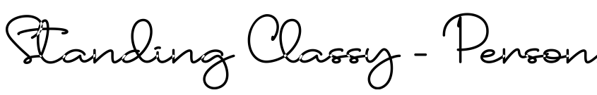 Preview Standing Classy - Personal Use