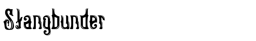 Font Stangbunder by Fitriyawan