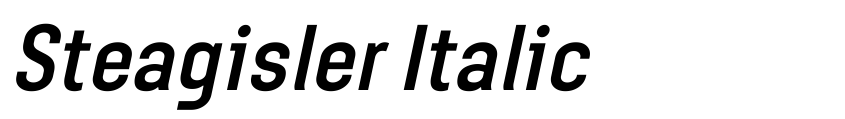 Preview Steagisler Italic