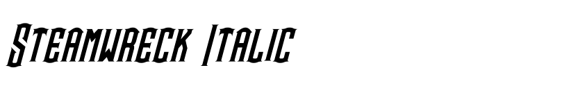 Preview Steamwreck Italic