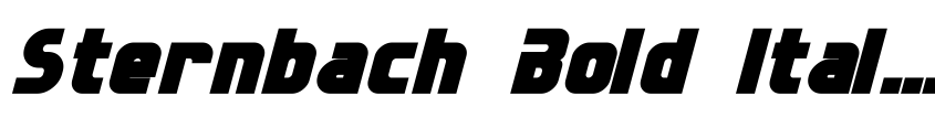 Preview Sternbach Bold Italic