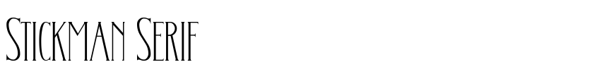 Preview Stickman Serif