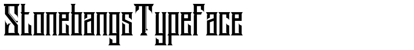 Preview StonebangsTypeface