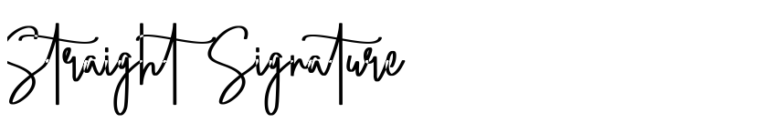 Preview Straight Signature