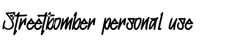 Preview Streetbomber personal use