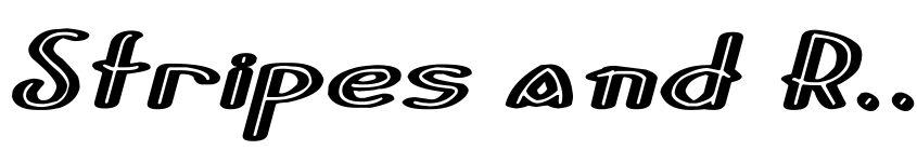 Preview Stripes and Ribbons Italic