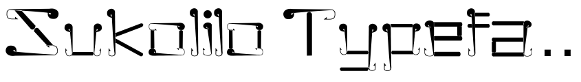 Preview Sukolilo Typeface Regular