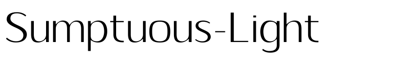 Font Sumptuous-Light by Arwan Sutanto