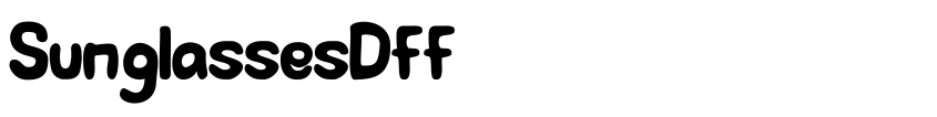 Font SunglassesDff by Fauzan S Kom