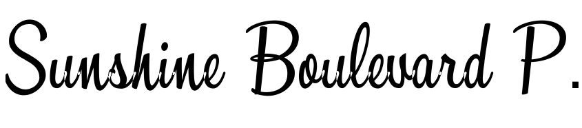 Font Sunshine Boulevard Personal Use by Billy Argel