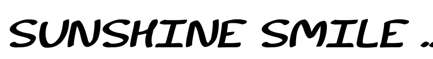 Preview Sunshine Smile Italic
