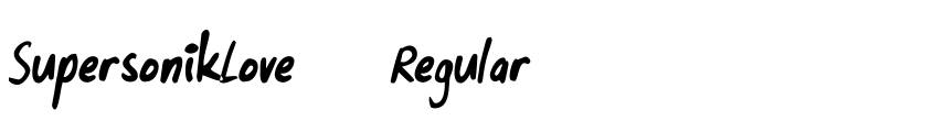Preview SupersonikLove-Regular