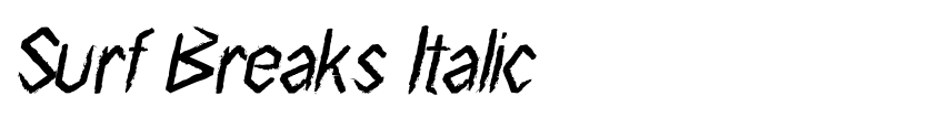 Preview Surf Breaks Italic