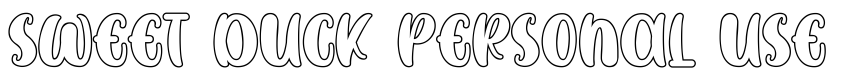 Preview SWEET DUCK Personal Use Only Outline