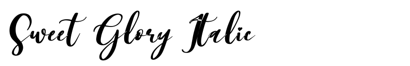 Preview Sweet Glory Italic