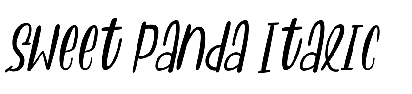 Preview Sweet Panda Italic