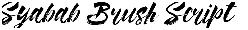 Preview Syabab Brush Script