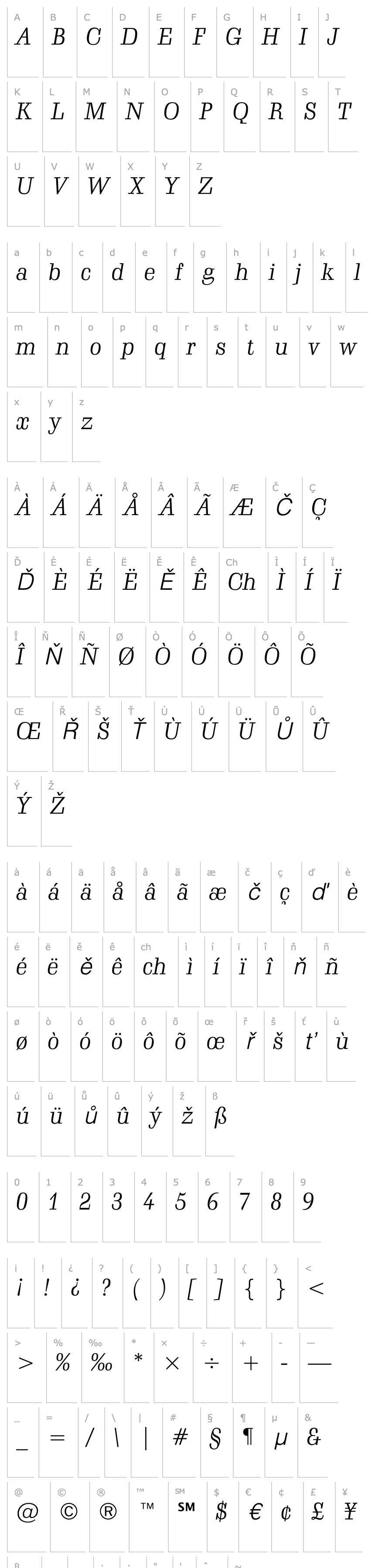 Overview SchadowBT-LightCursive