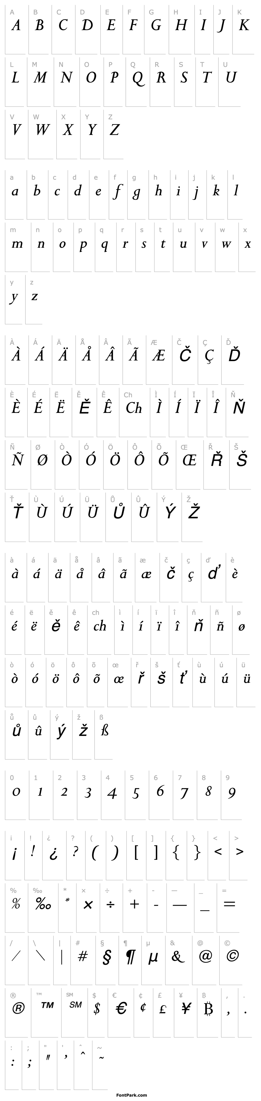 Overview SaigonItalic