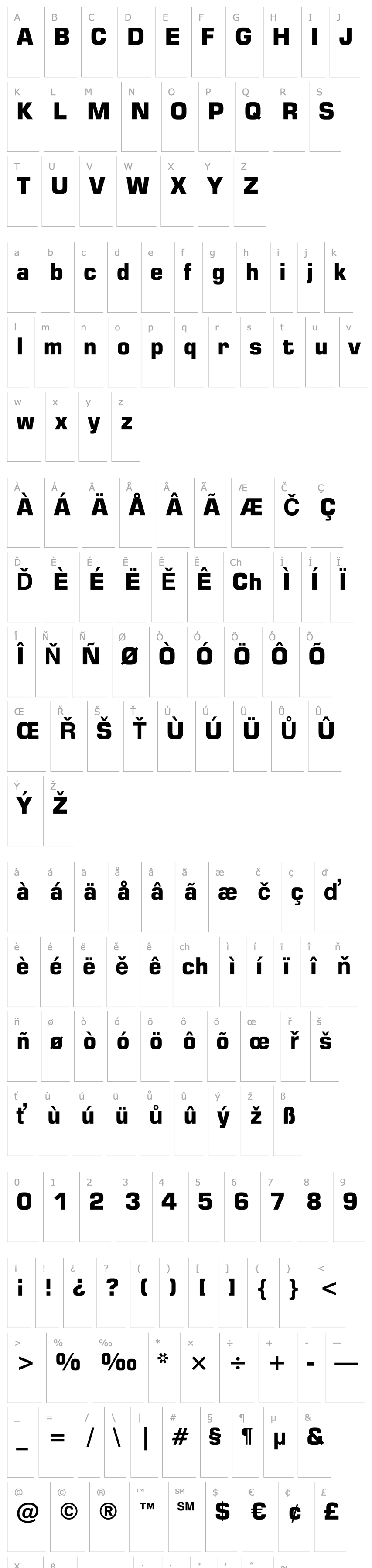 Overview Square721BT-Bold