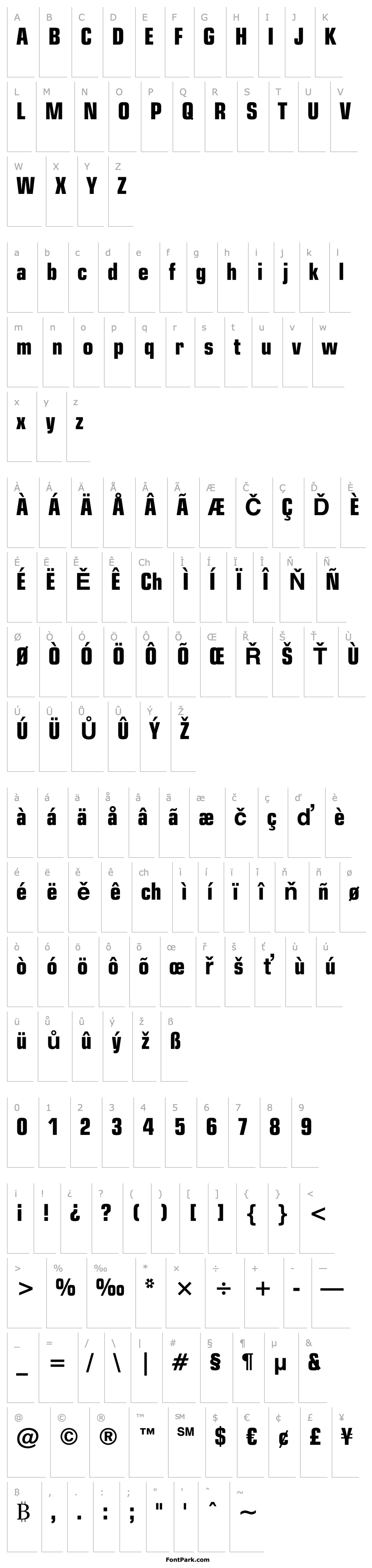 Overview Square721BT-BoldCondensed