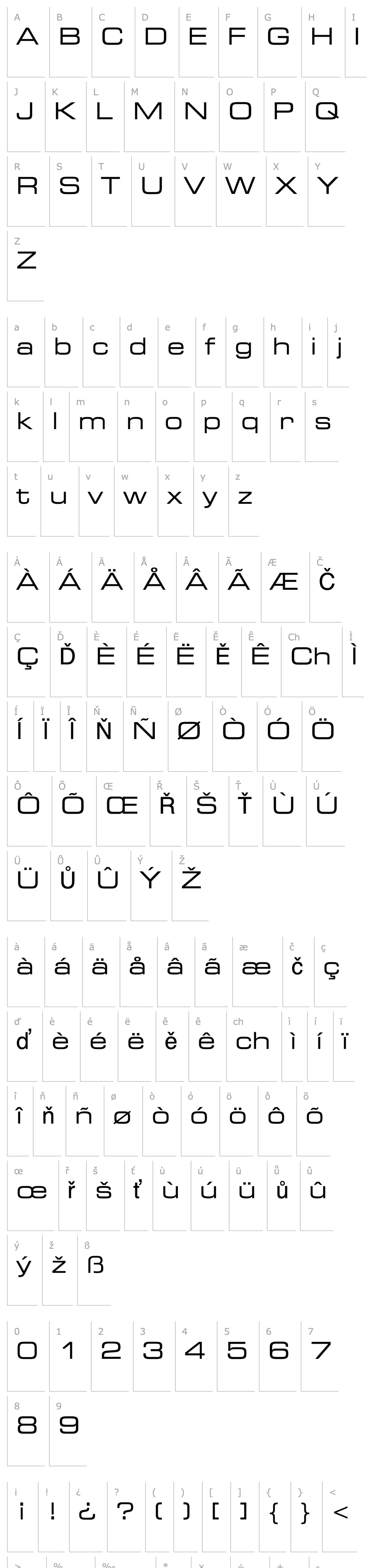 Overview Square721BT-RomanExtended