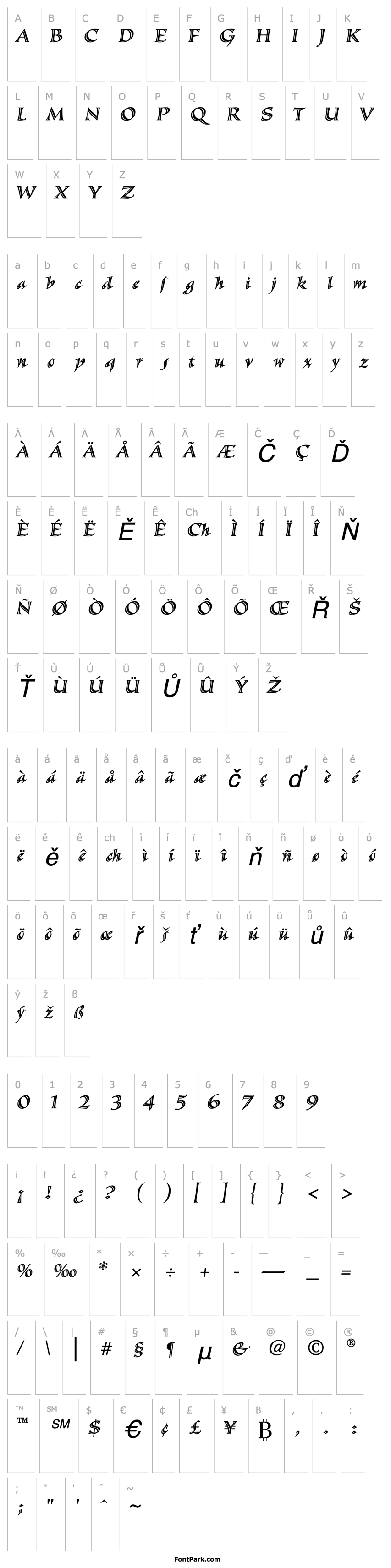 Overview Sassafras-SxItalic