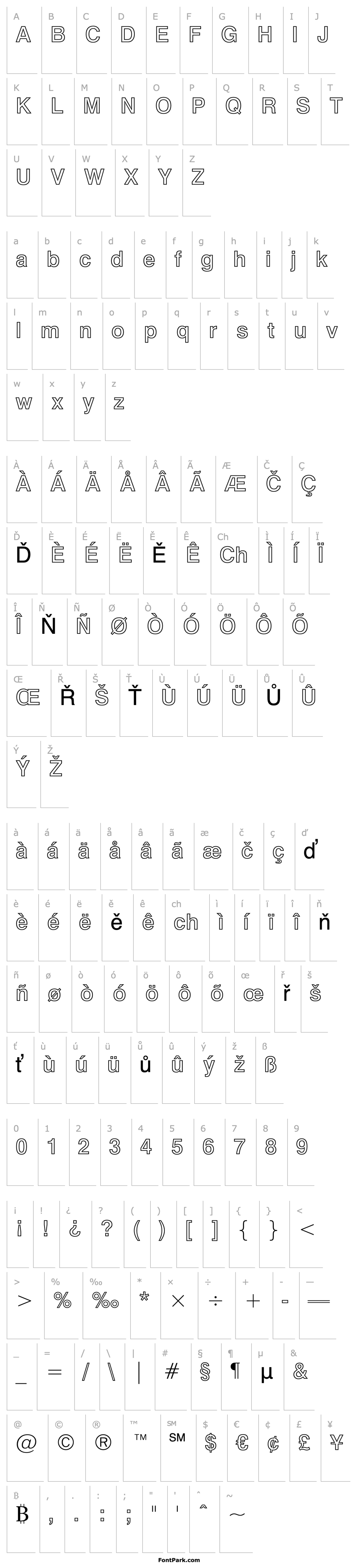 Overview Swiss 721 Bold Outline BT