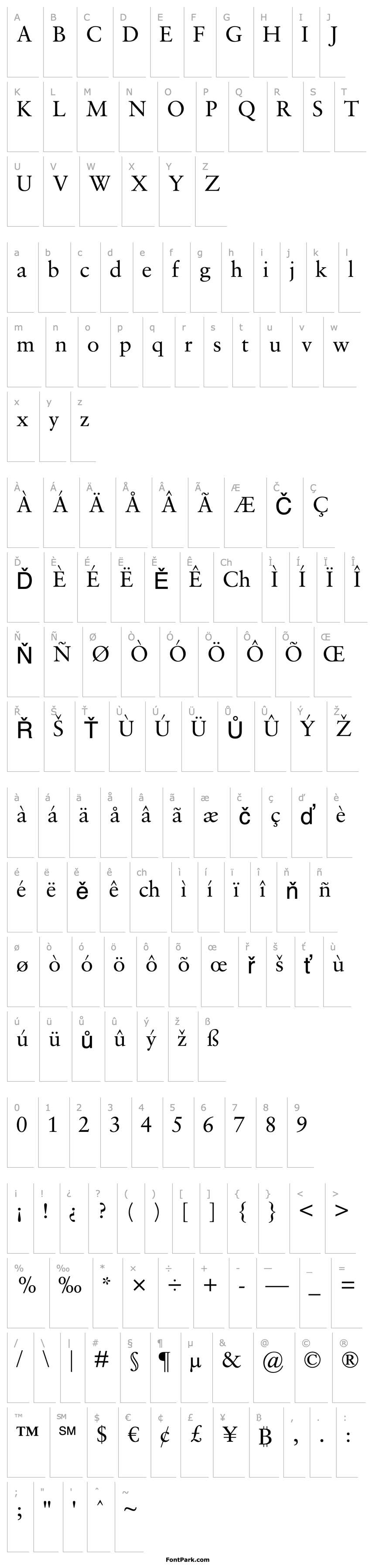 Overview SabonMTStd-Regular