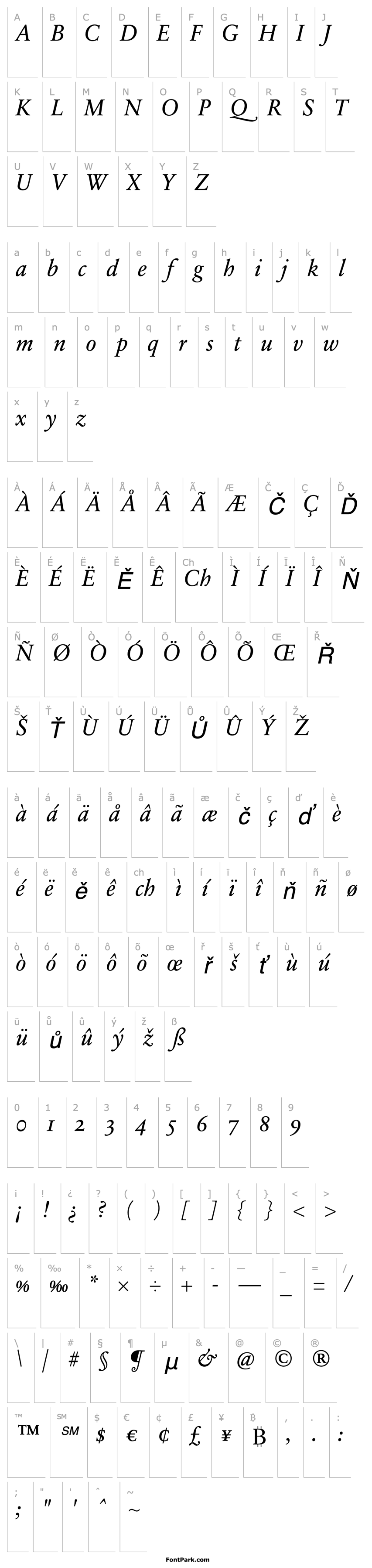 Overview SabonNext RW OsF Italic