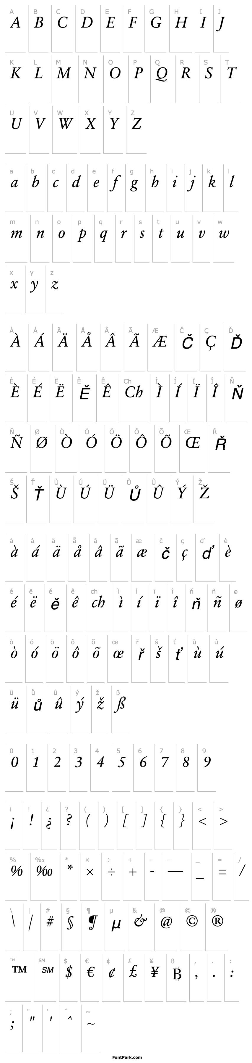 Overview SabonNext RW Reg Italic