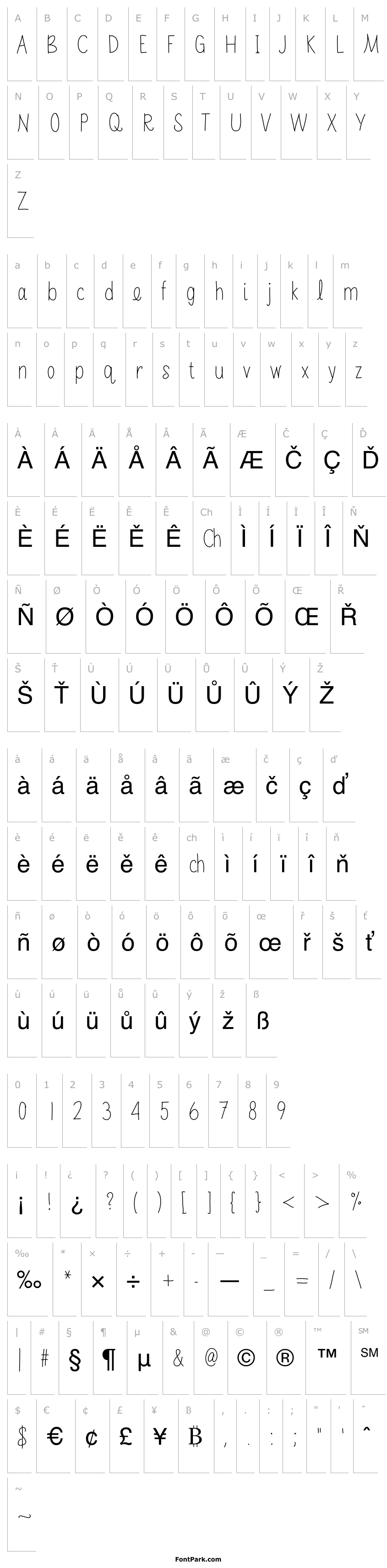Overview Sabrinahandfont