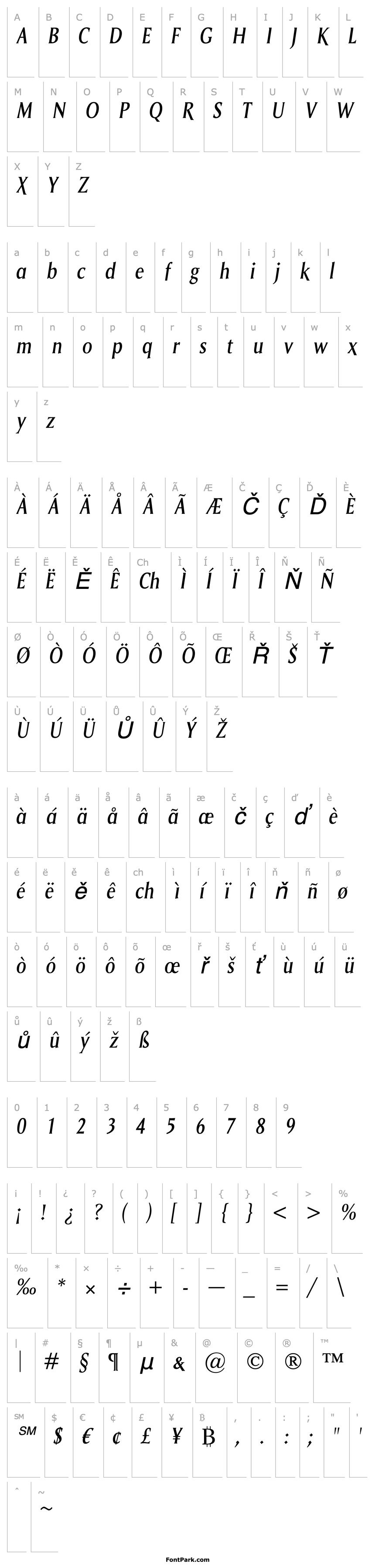 Overview Saga Italic