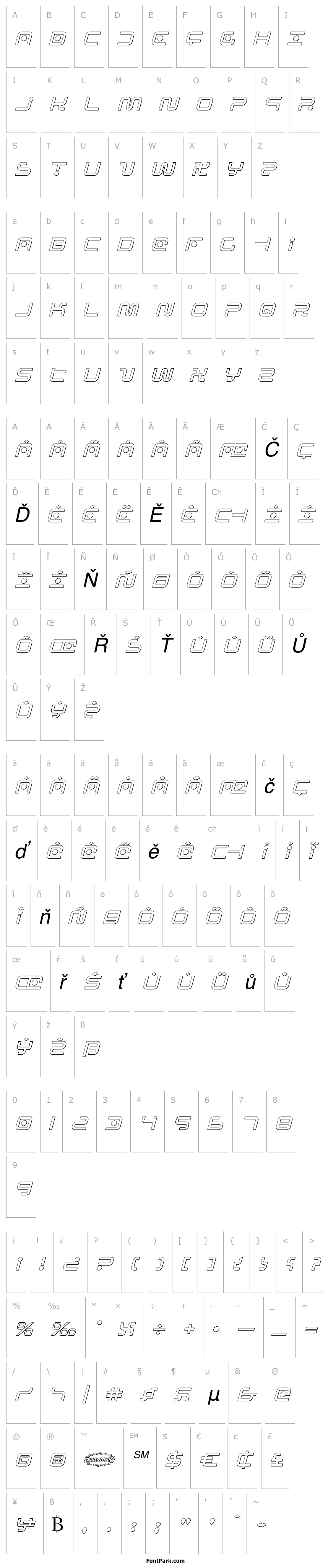 Přehled Sagan Outline Italic