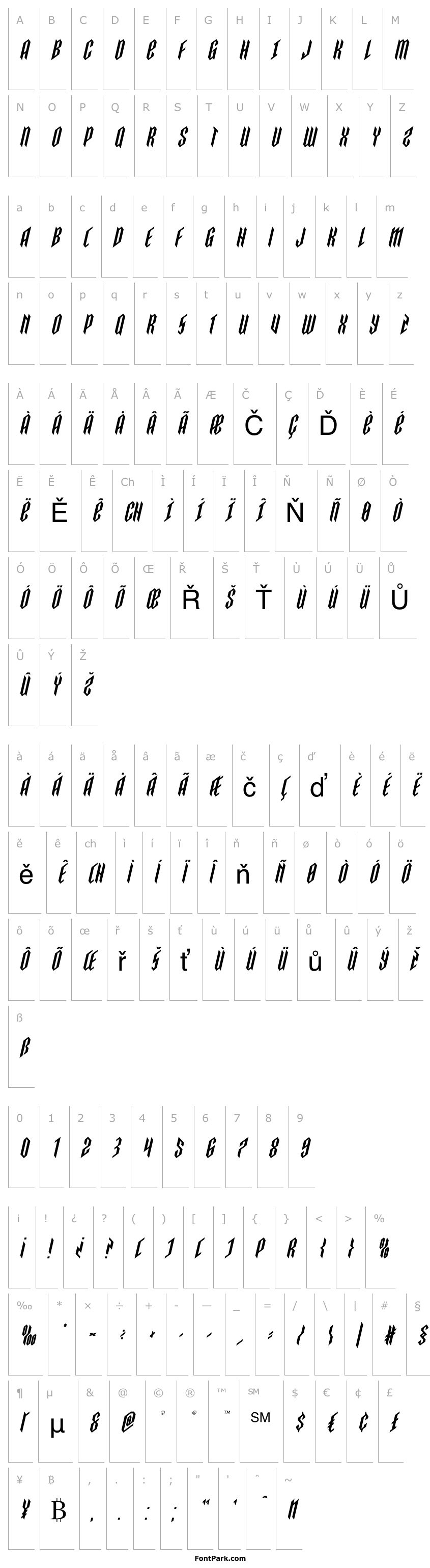 Přehled Saint Martyr Italic