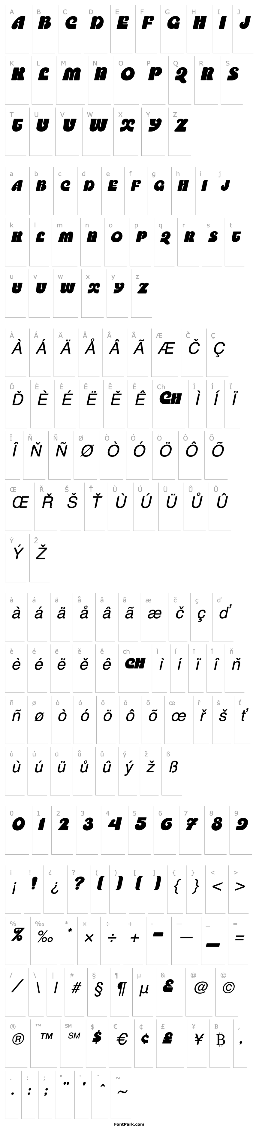 Přehled SaltireCaps Oblique