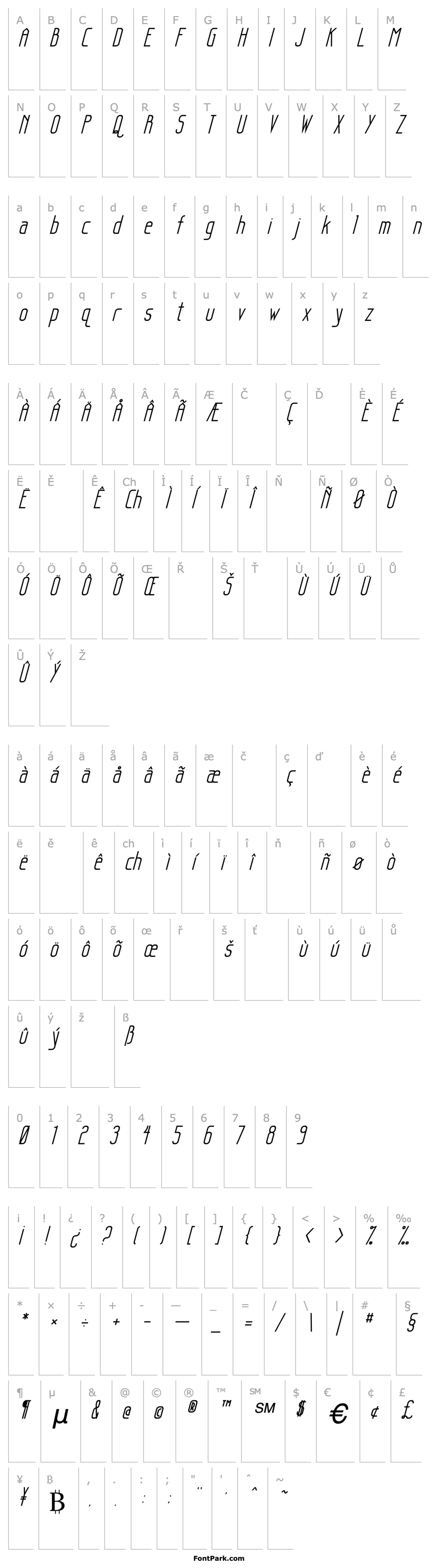 Overview Sanity Italic