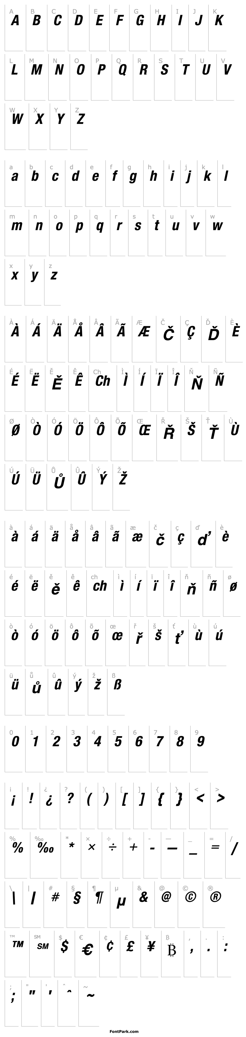 Overview Sans Condensed BOLDITALIC