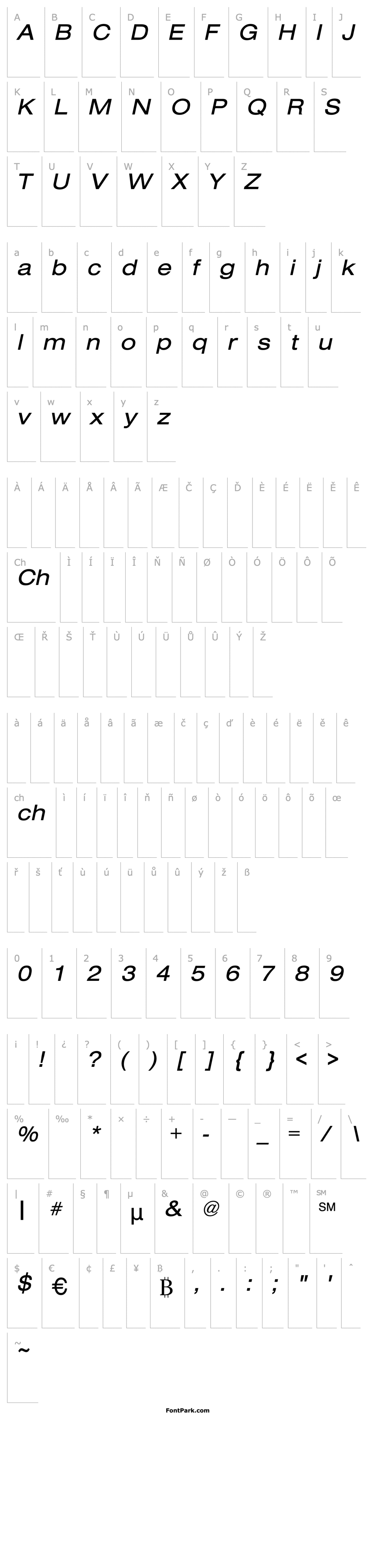 Overview Sans Extended Oblique