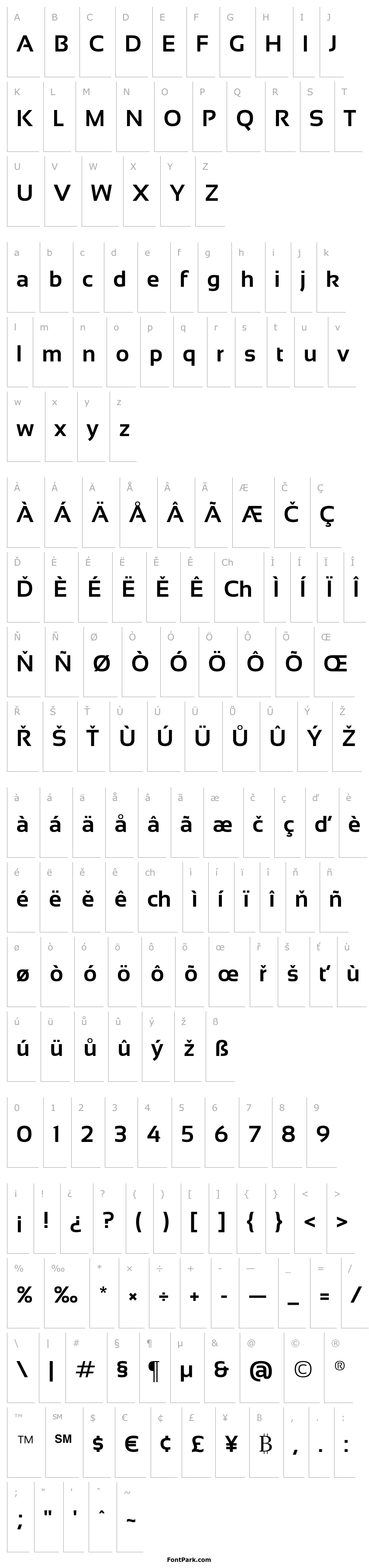 Overview Sansation Bold
