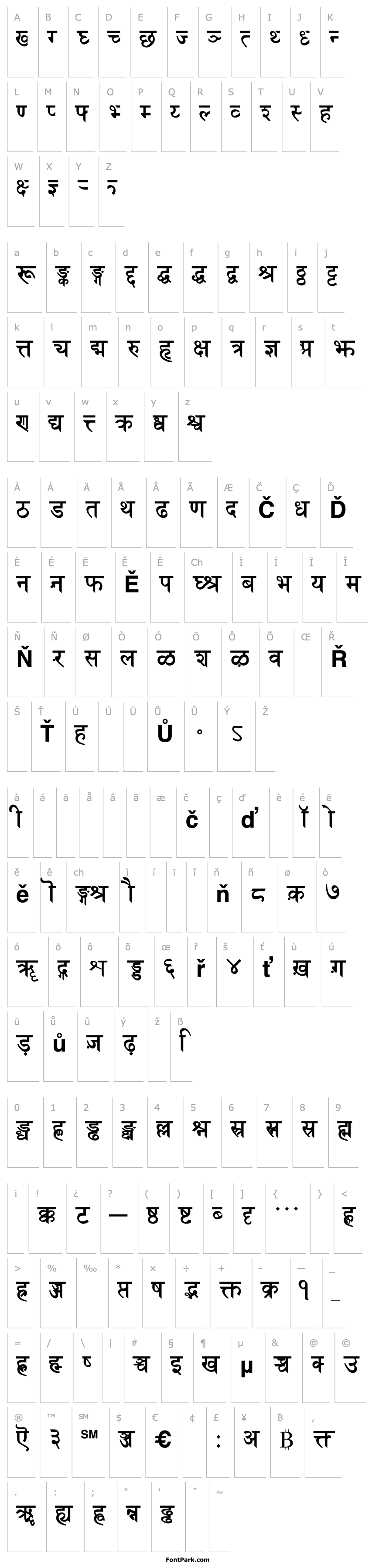 Přehled Sanskrit Bold