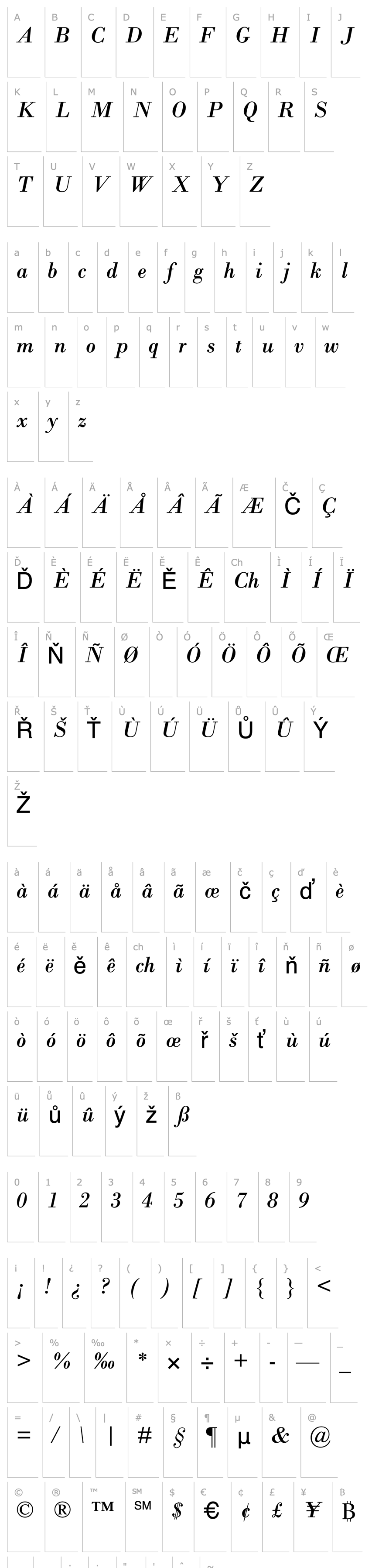 Přehled SanteeItalic