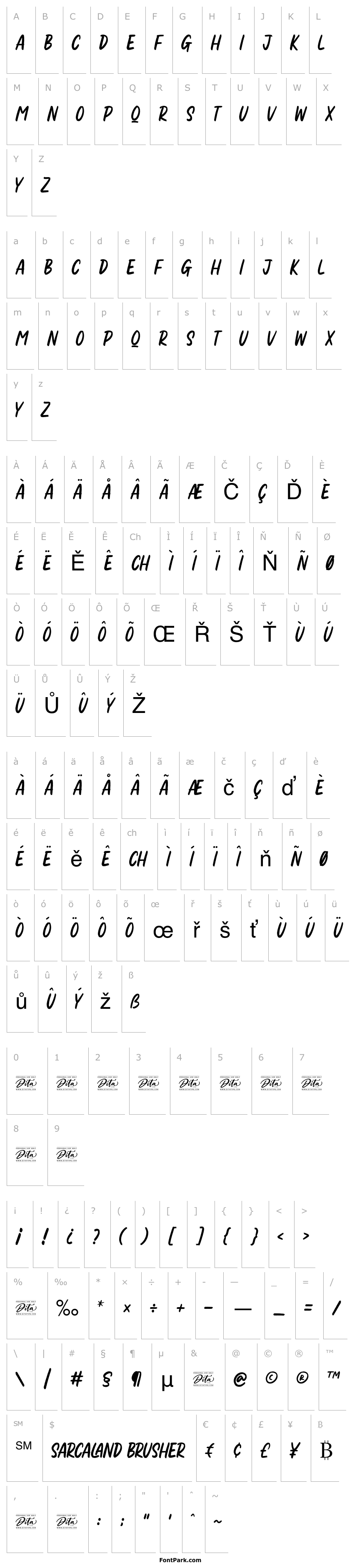 Overview Sarcaland Brusher Personal Use