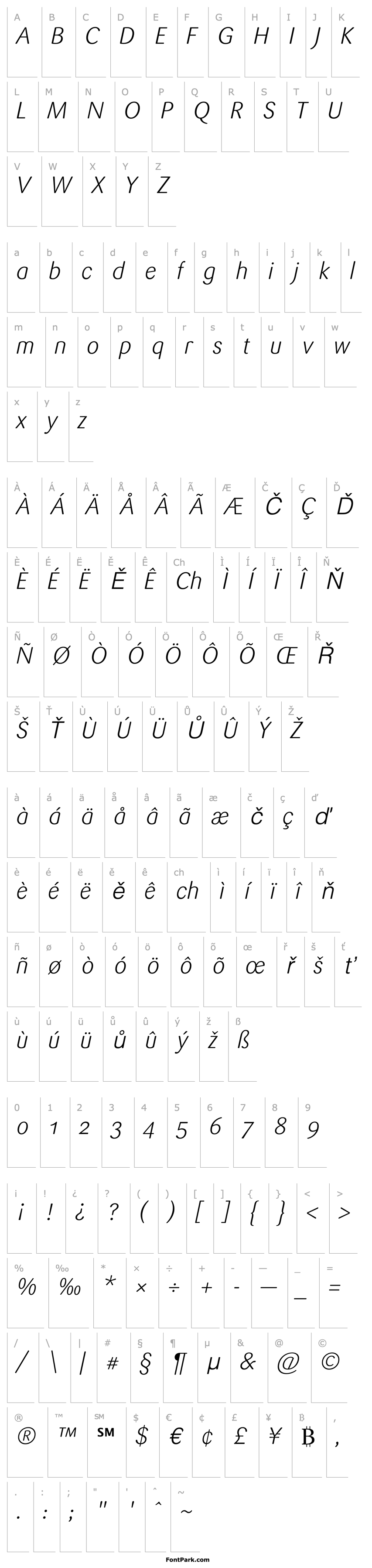 Overview Sari-LightItalic