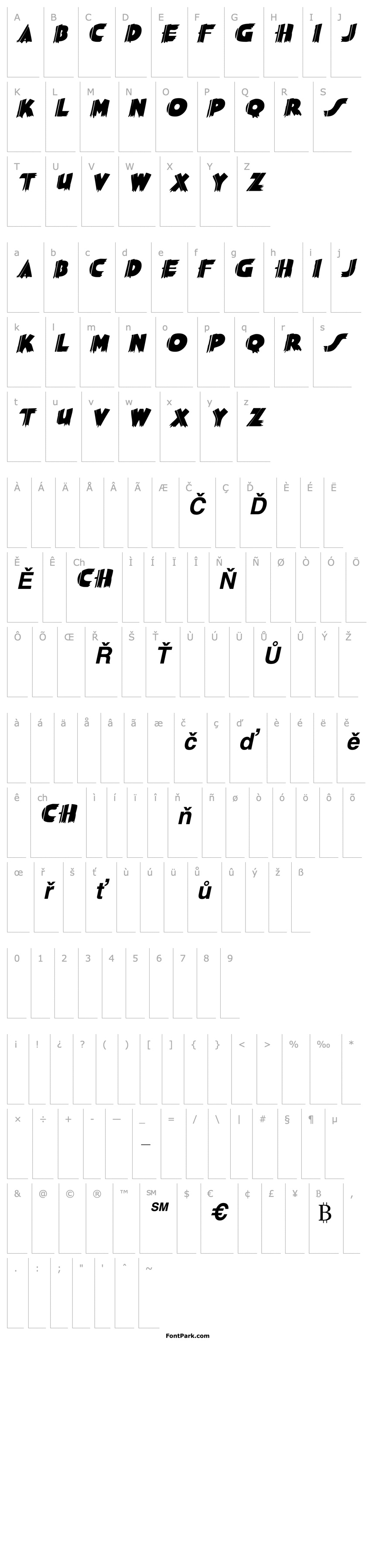 Overview SashDisplayCaps Bold Italic