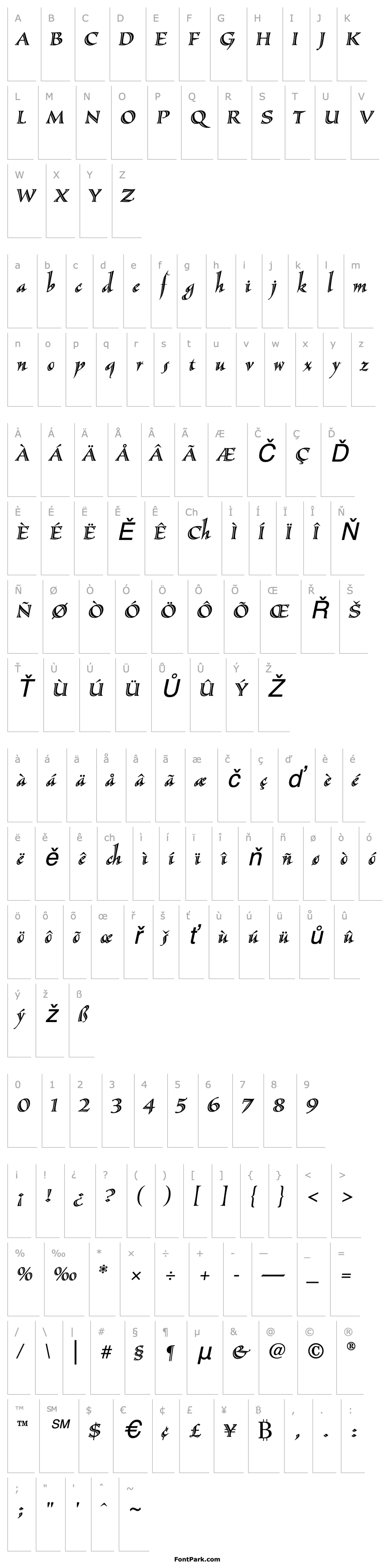 Přehled SassafrasLx-Italic