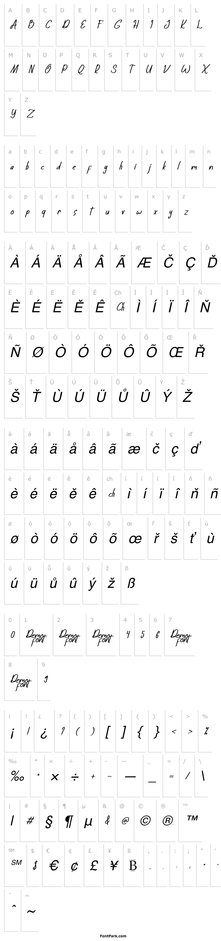 Přehled Sattine Italic